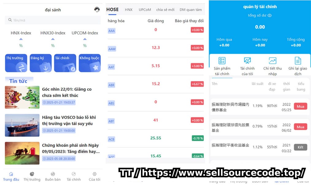 VUE版越南股票源码（附完整工程与搭建说明）
