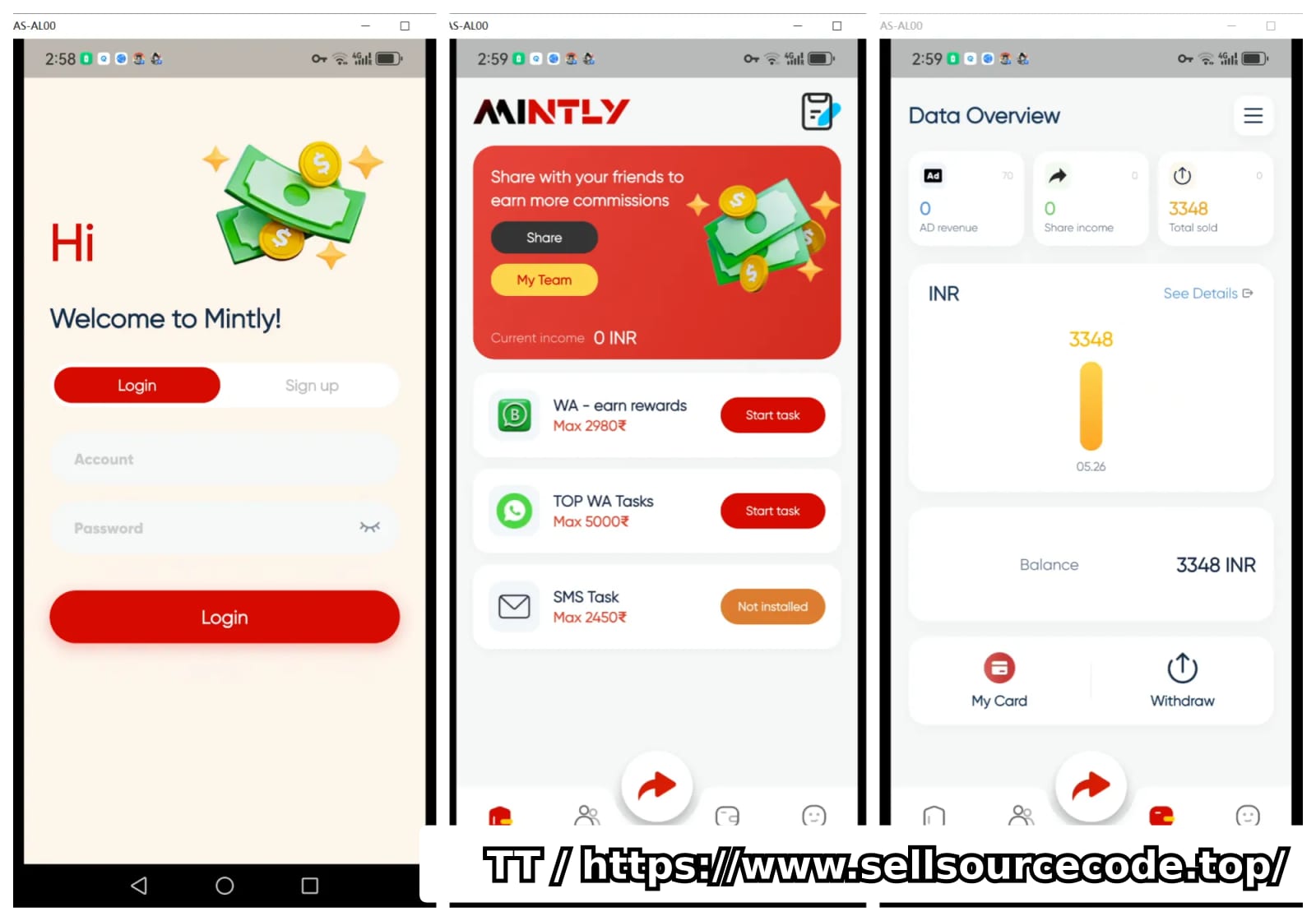 Mintly海外社交裂变任务赚钱系统/自动获取联系人/自动群发/用户定制全自动营销系统版
