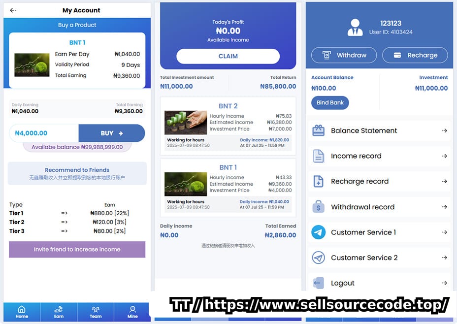海外投资理财系统源码/英文版理财平台/PHP开源版