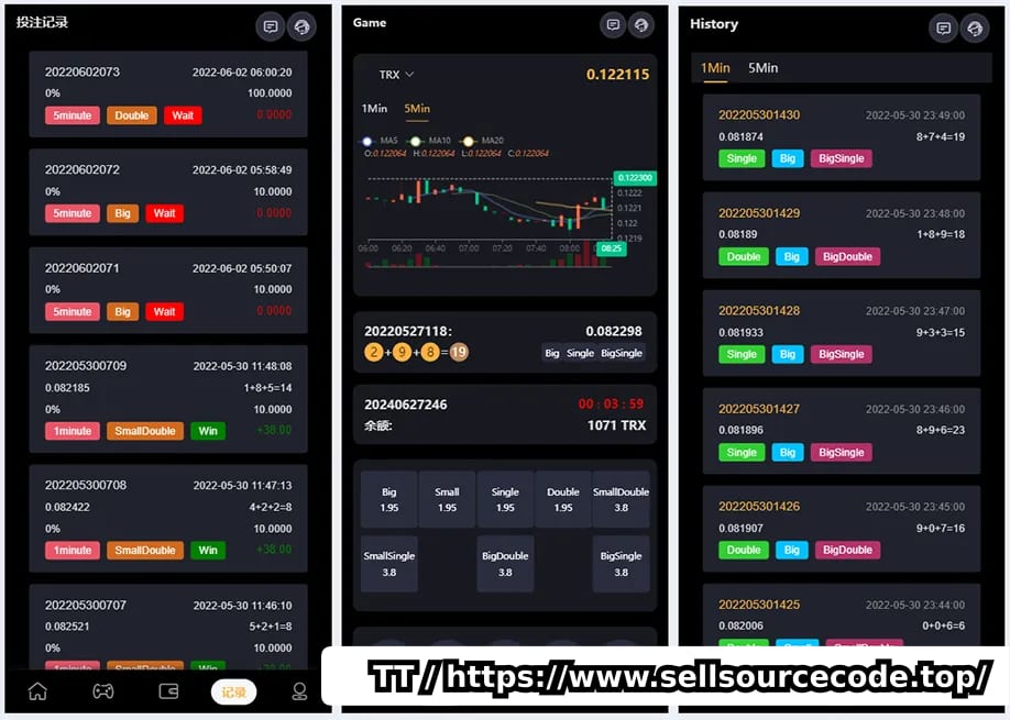 PHP多语言TRX/USDT区块链游戏源码/支持九国语言自动充值到账