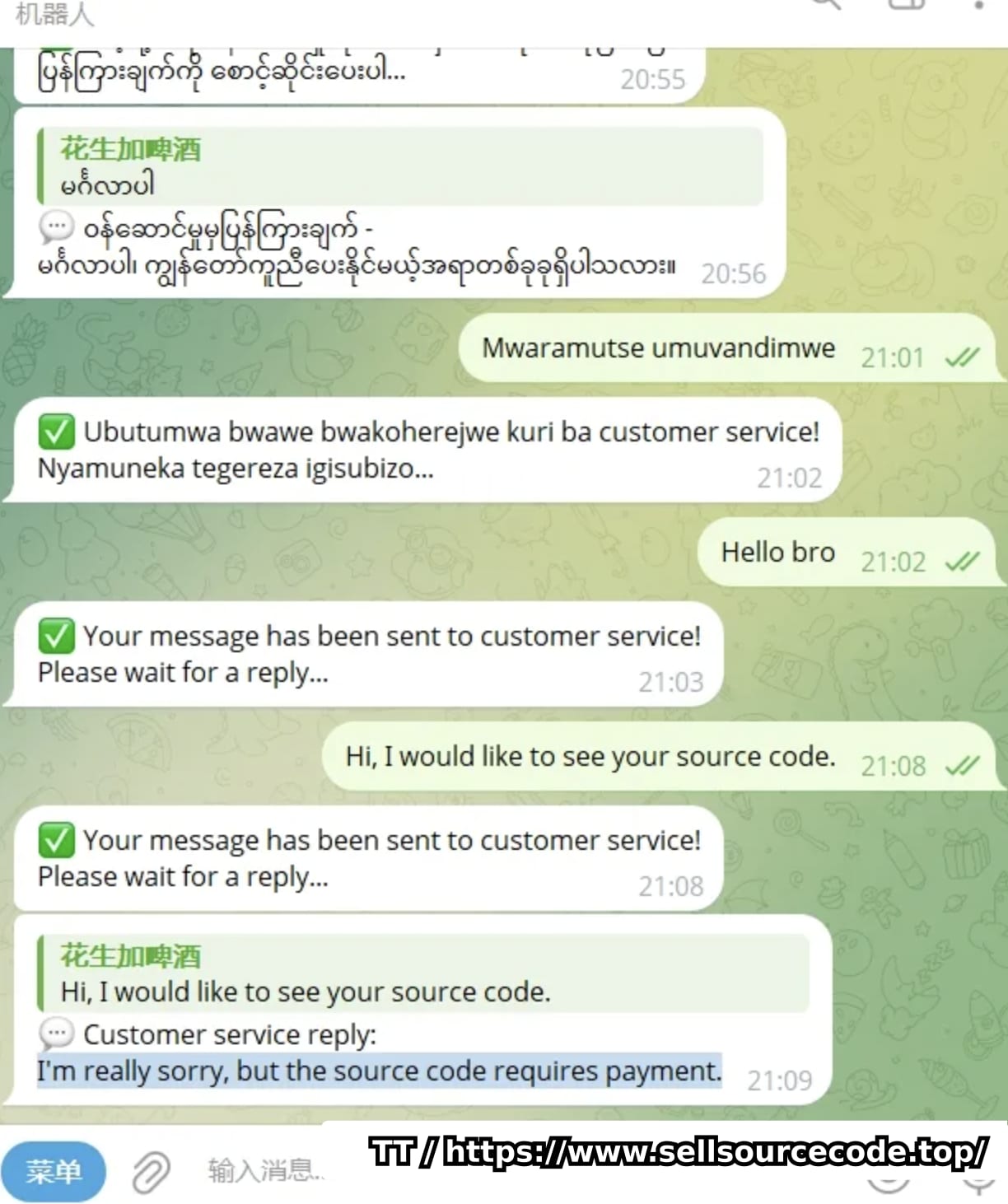 TelegramAI全自动翻译客服机器人源码