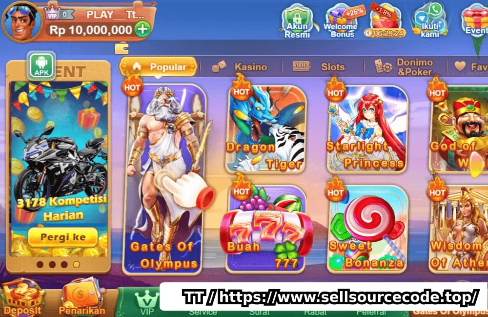 印尼slots源码/印尼棋牌源码/印尼老虎机/可多国家运营版