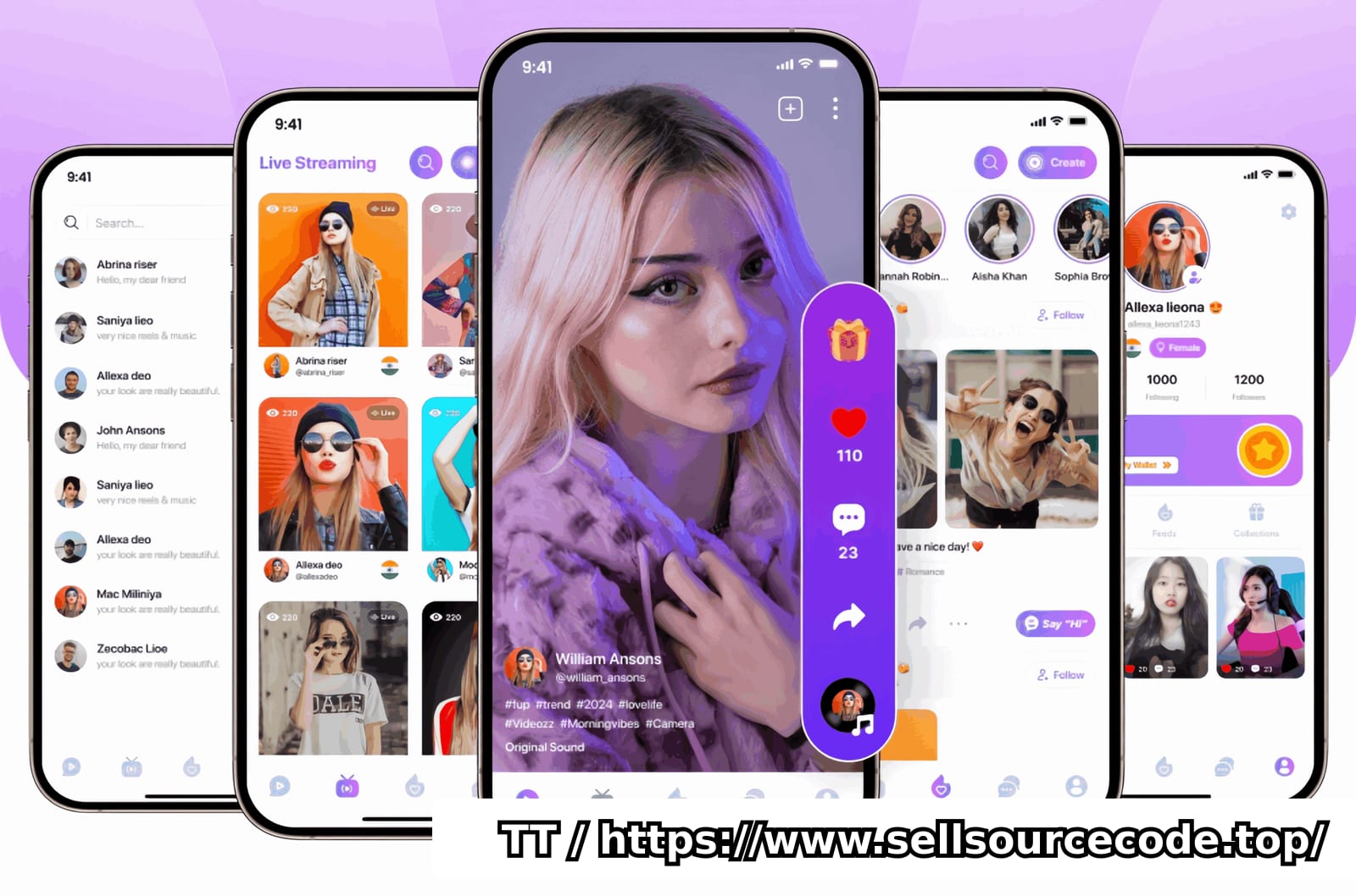 短视频直播社交平台完整源码,APP+PC三端/开源前后端